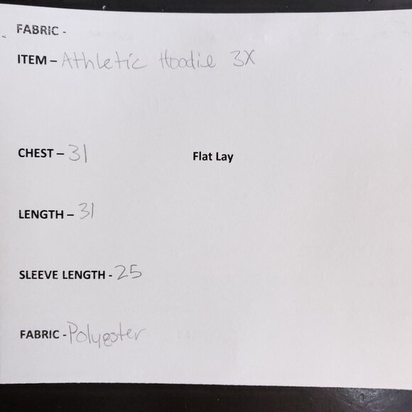 Athletech Hooded Fleece Sweatshirt Men's Size 3XL Red - Picture 6 of 7